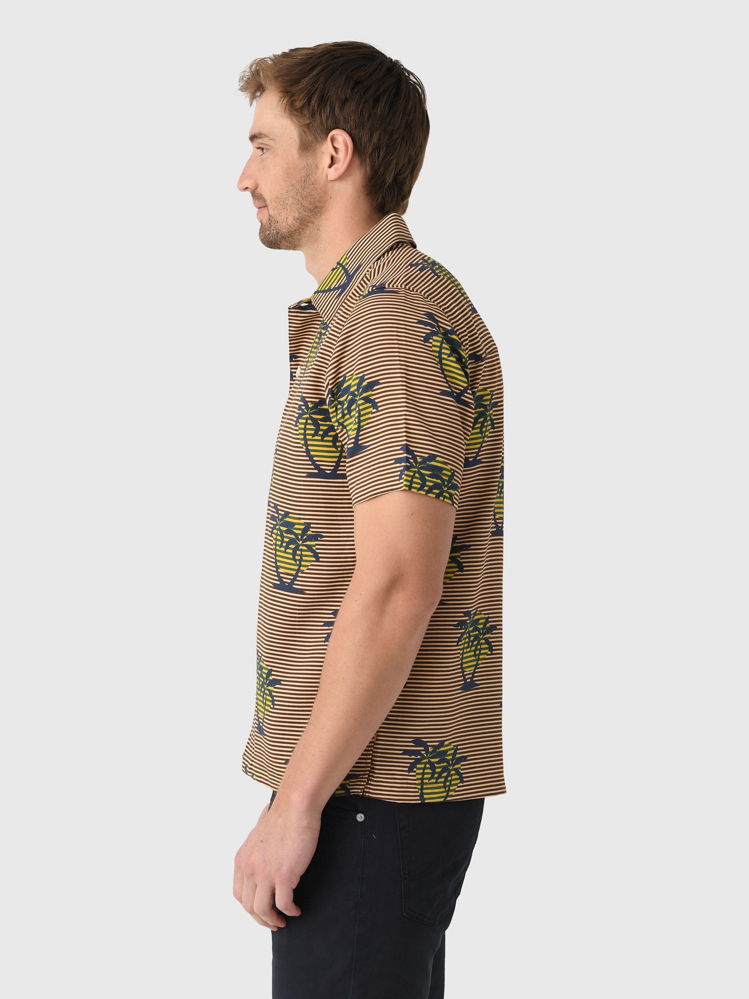 Far Afield Men's Busey Golden Palms Shirt - Saint Bernard