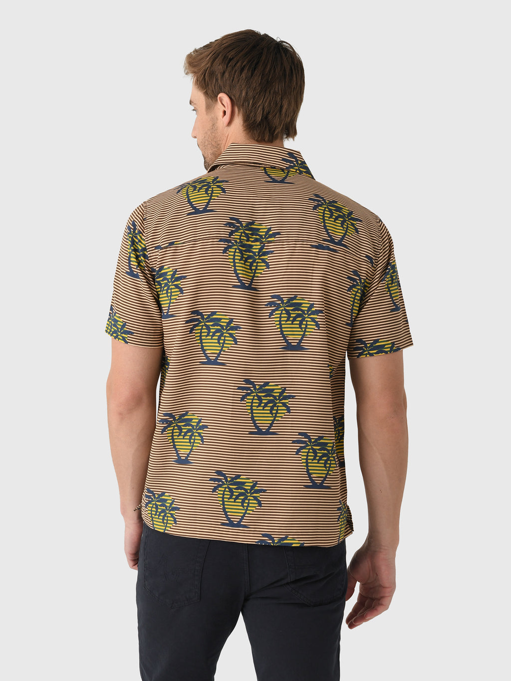 Far Afield Men's Busey Golden Palms Shirt - Saint Bernard