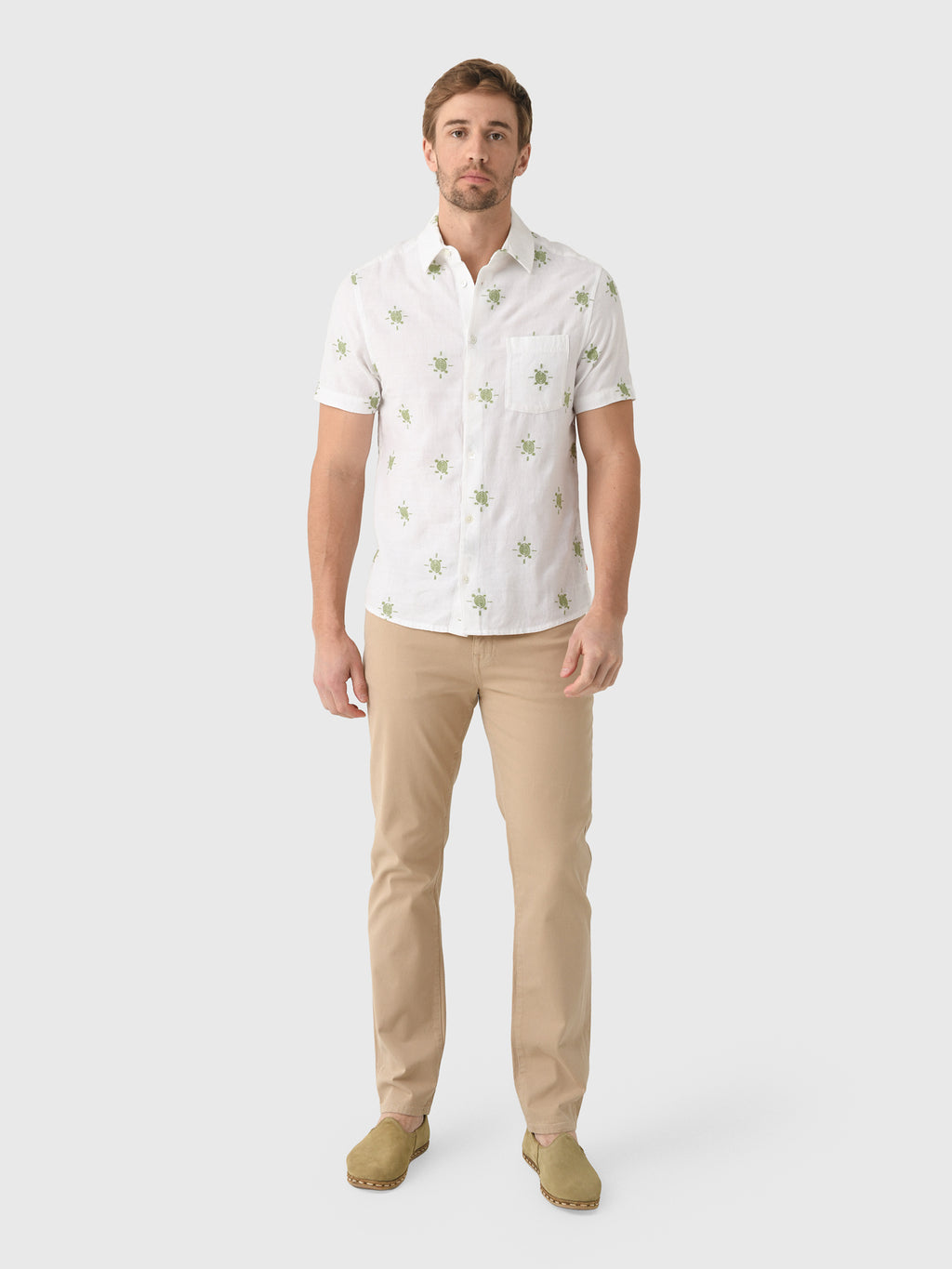 Far Afield Men's Jacquard Sun Shirt - Saint Bernard