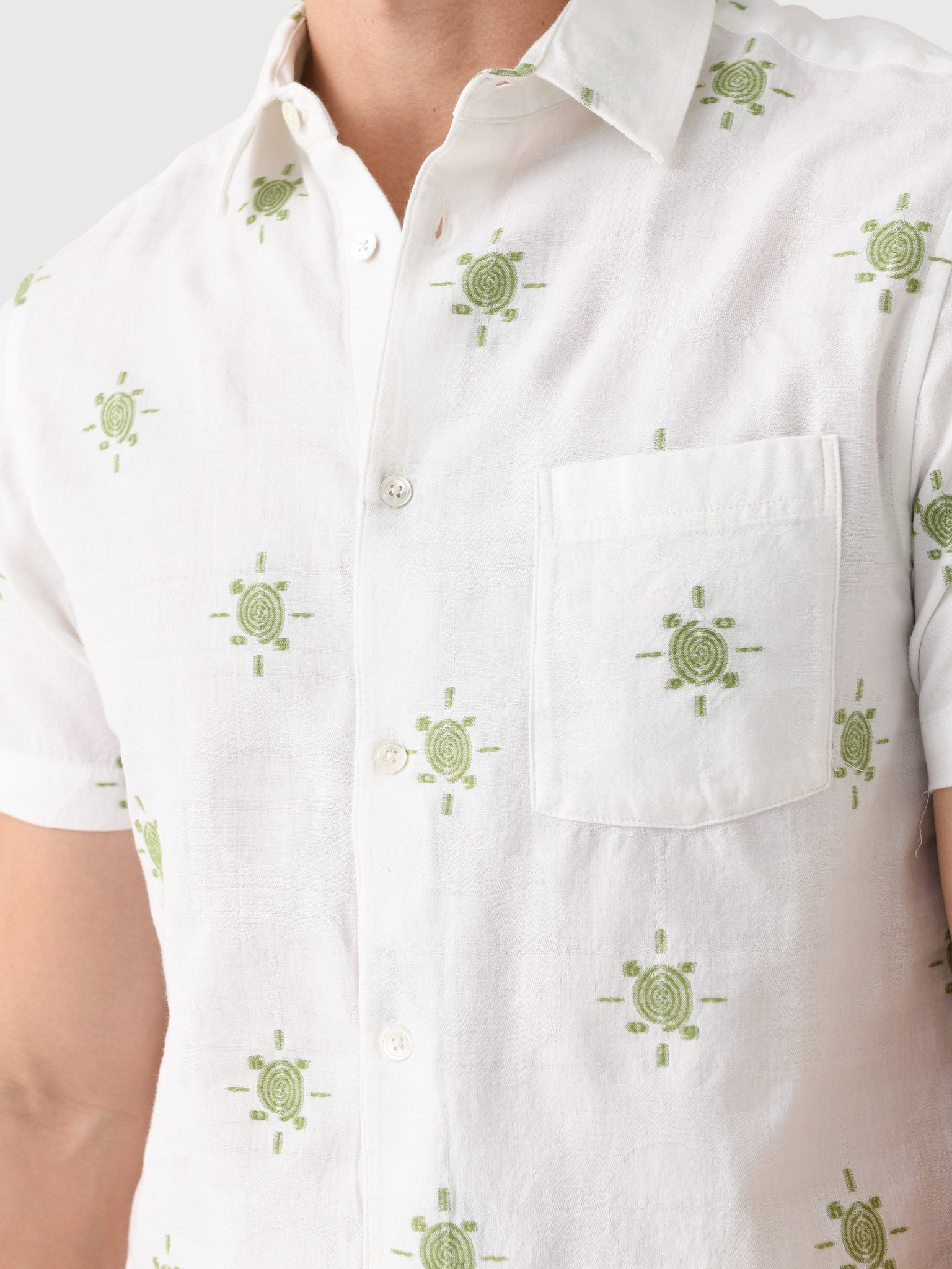 Far Afield Men's Jacquard Sun Shirt - Saint Bernard