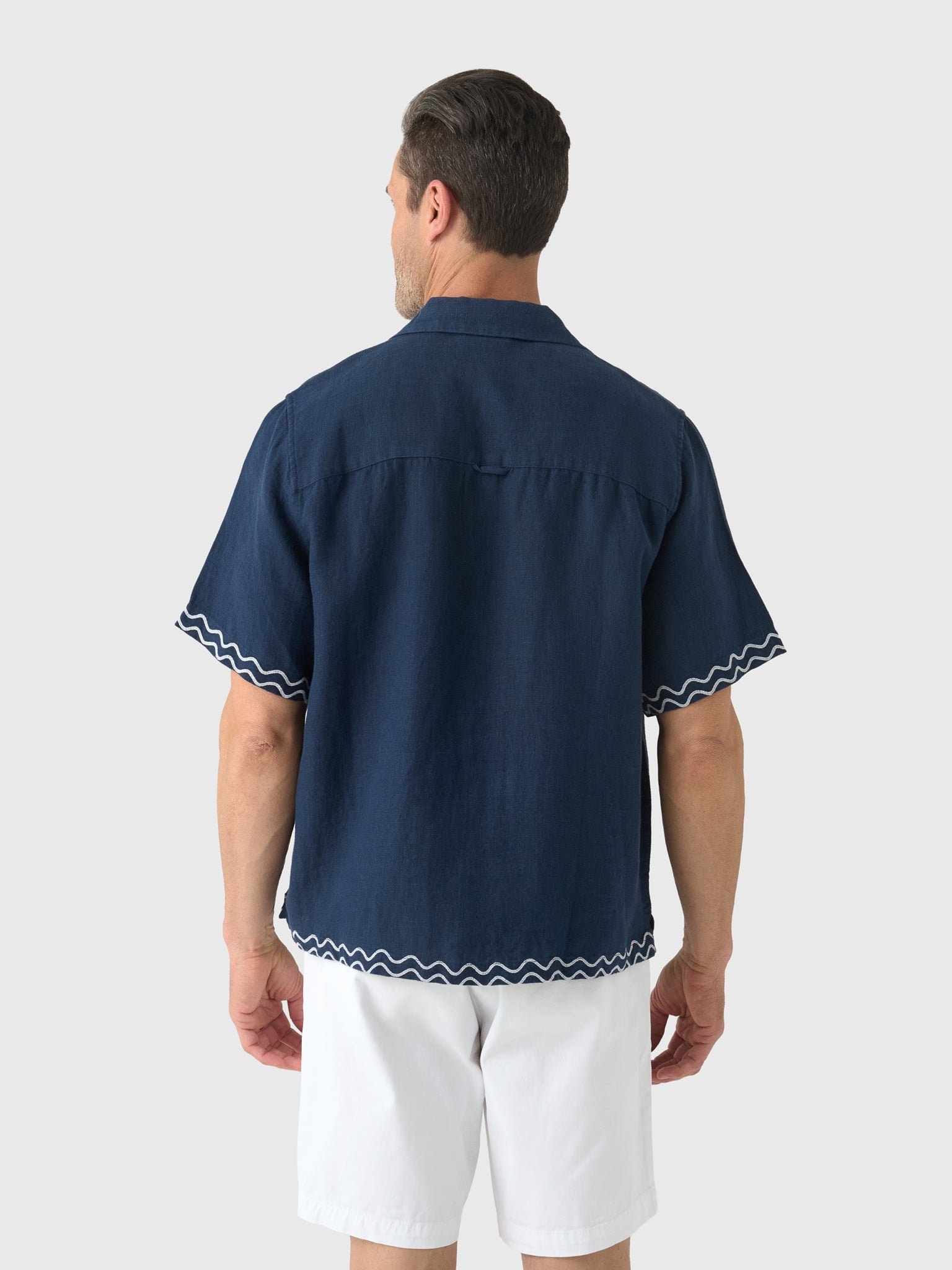Far Afield Men's Veloso Palm Appliqué Shirt - Saint Bernard
