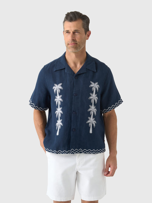 Far Afield Men's Veloso Palm Appliqué Shirt