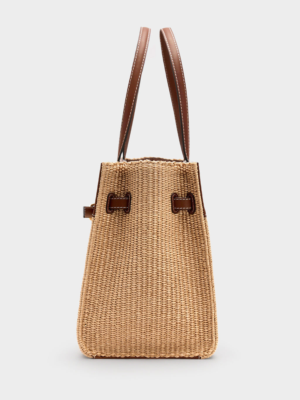 Loeffler Randall Aidan Straw Work Tote - Saint Bernard