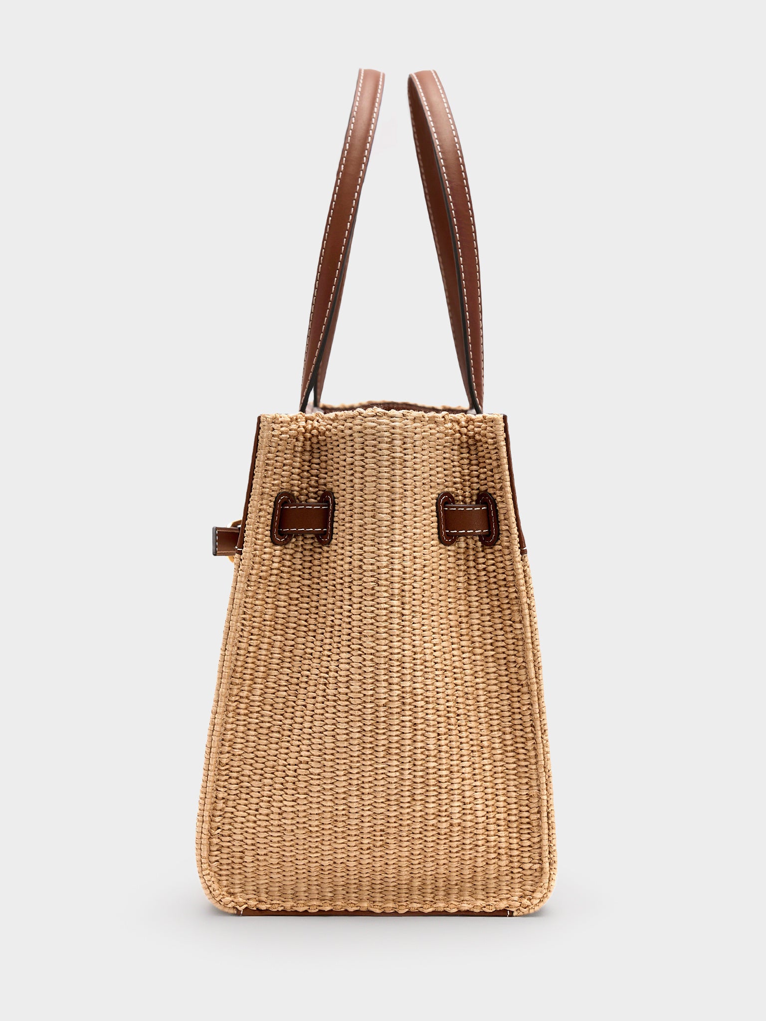 Loeffler Randall Aidan Straw Work Tote - Saint Bernard