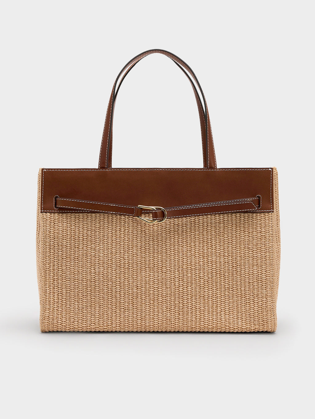 Loeffler Randall Aidan Straw Work Tote - Saint Bernard