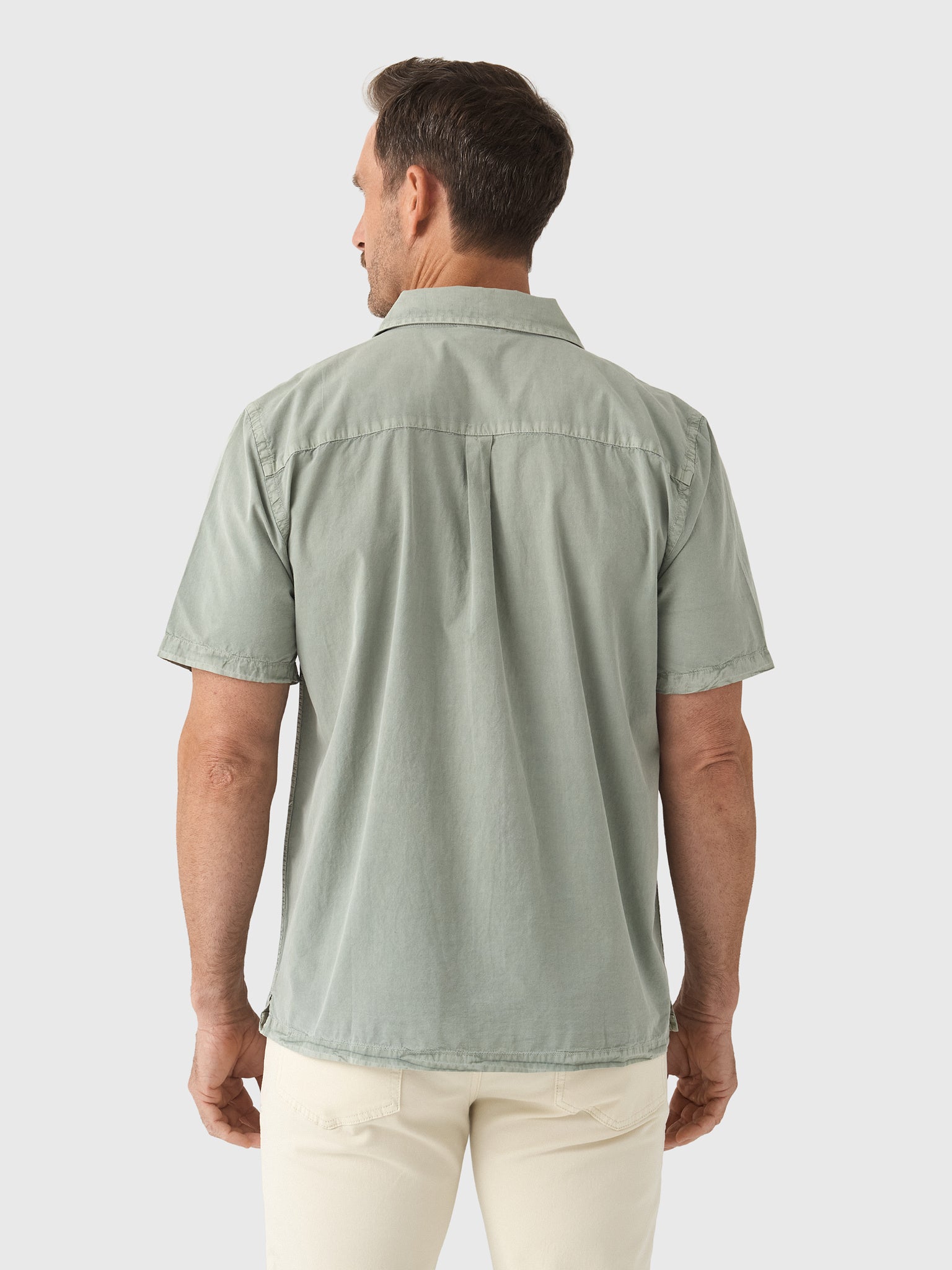 Alex Crane Men's Air Cotton Camp Shirt - Saint Bernard