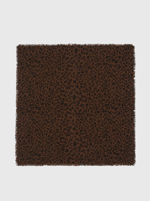 Kujten Women's Hachiko Leopard Scarf