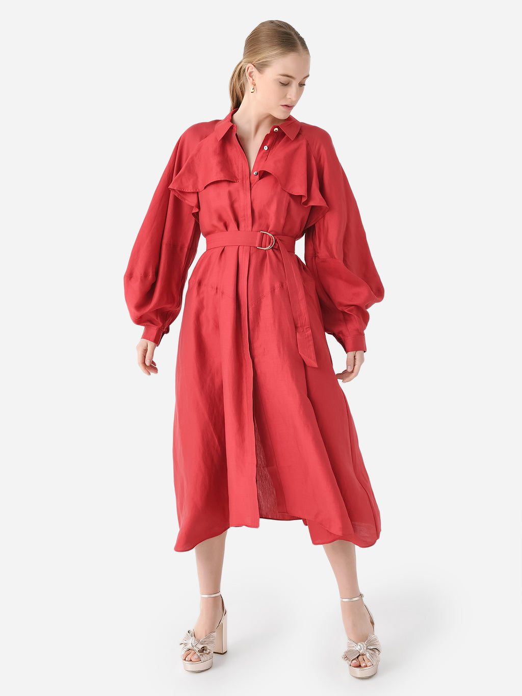 Acler Women's Admiral Midi Dress - Saint Bernard