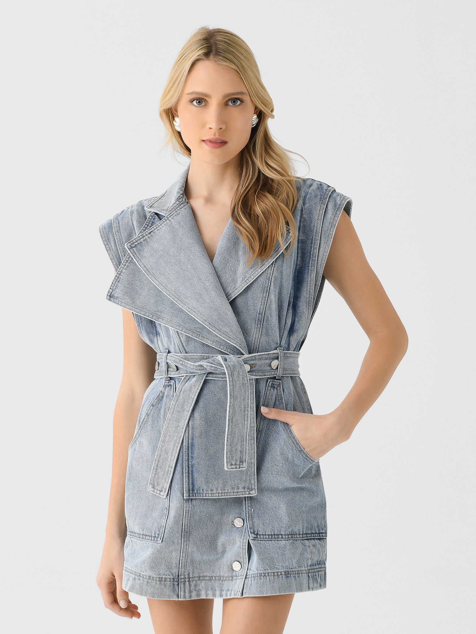 acler mini dress Women's Durford Dress, 100% , Powder Blue Wash, 100% Cotton | Size: US10/AU14 Odbmxy Women Midi Dress The dress is made Color:CHARTREUSE sheer lingerie slip