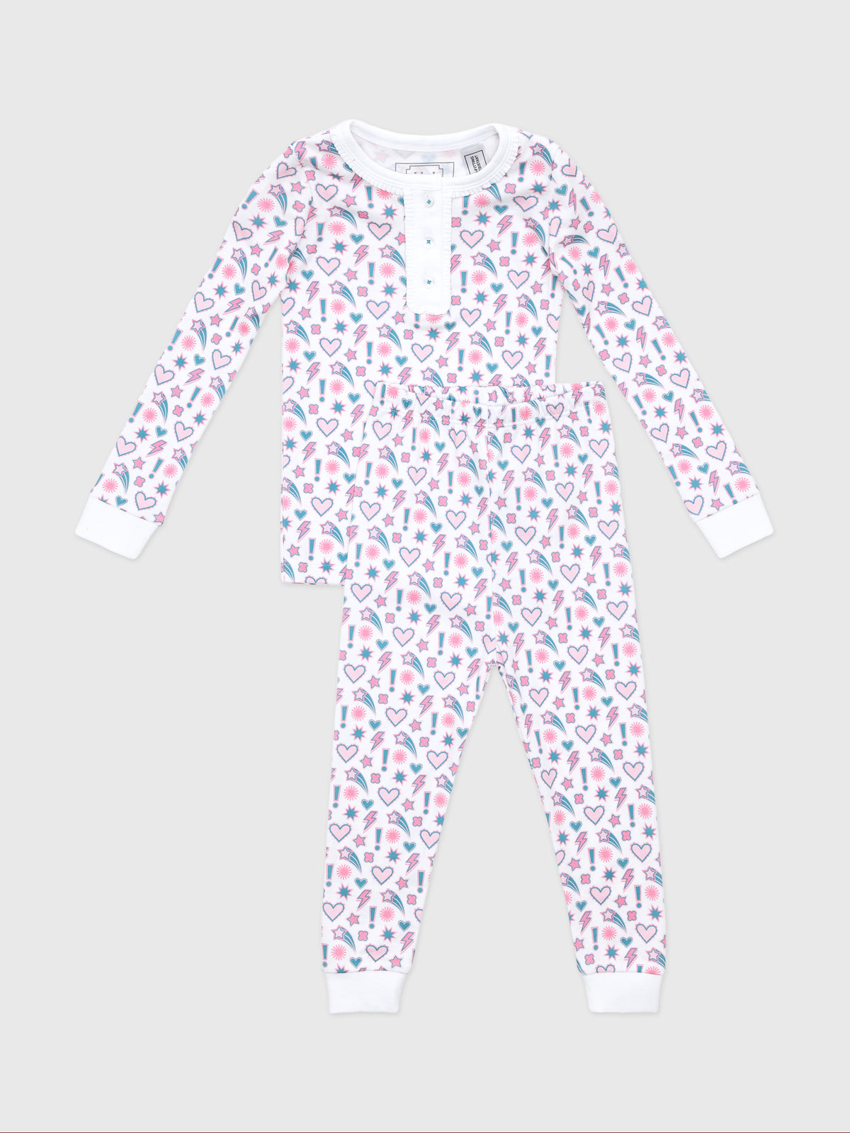 Lila And Hayes Girls' Alden Pajama Set - Saint Bernard