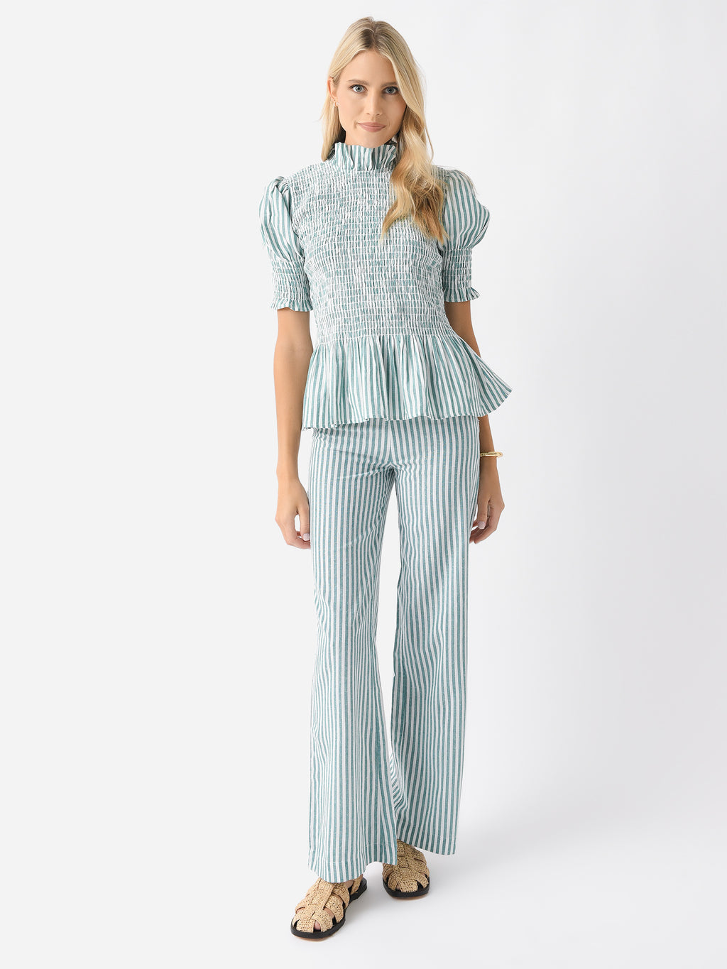 ALERIASHORTSLEEVESxGREENSTRIPES-alt1