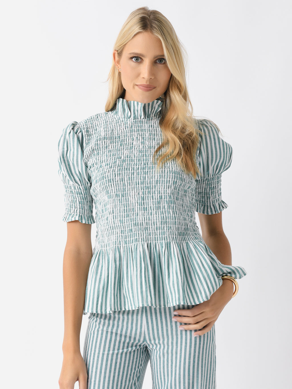 Maria De La Orden Women's Aleria Short Sleeve Shirt - Saint Bernard
