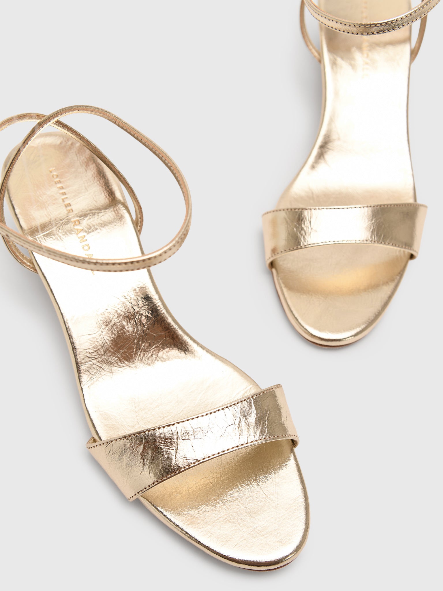 Loeffler Randall Women's Alice Leather Heel Sandal - Saint Bernard