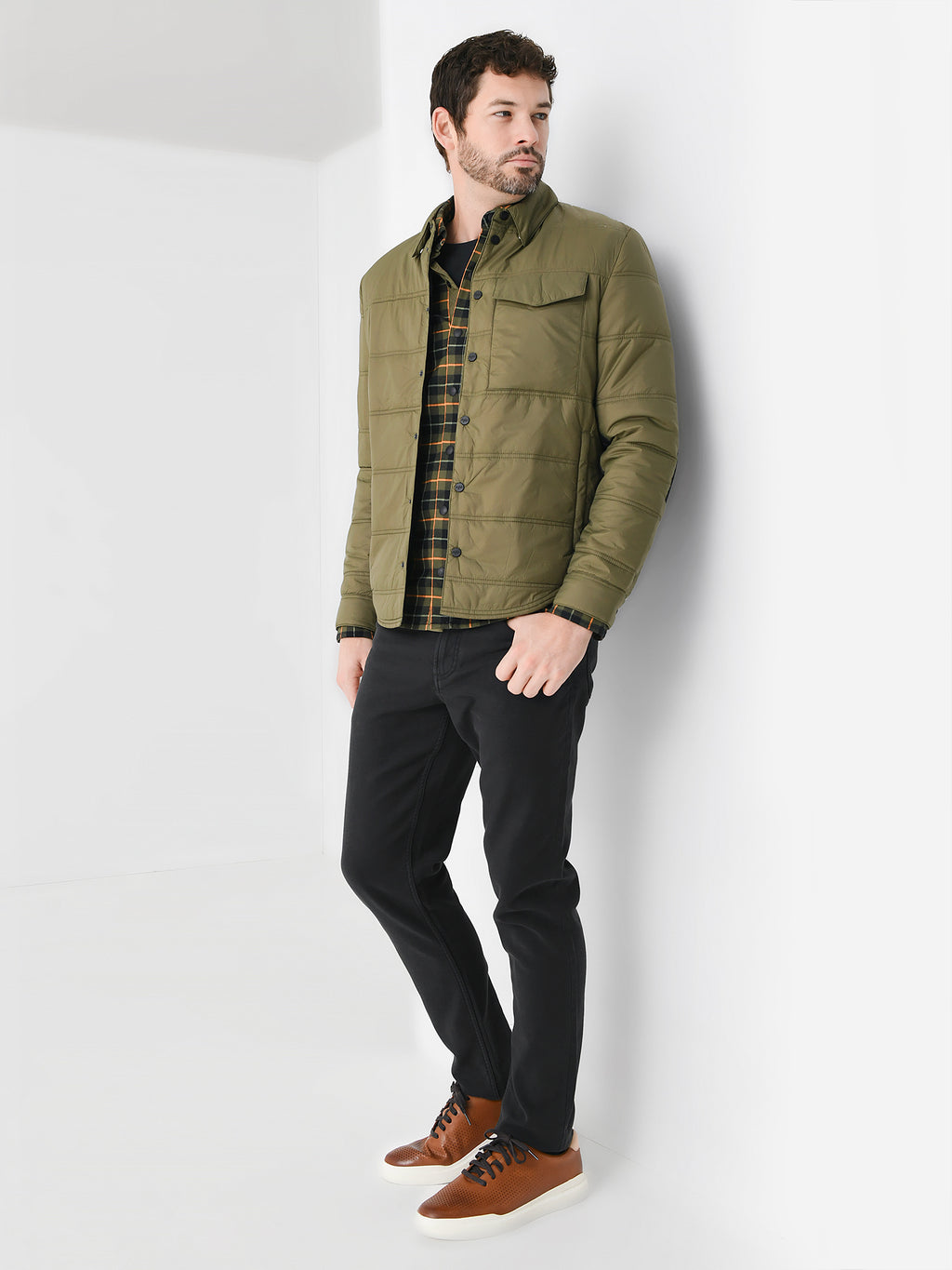 Aztech Mountain Men's Loge Peak Quilted Shirt - Saint Bernard