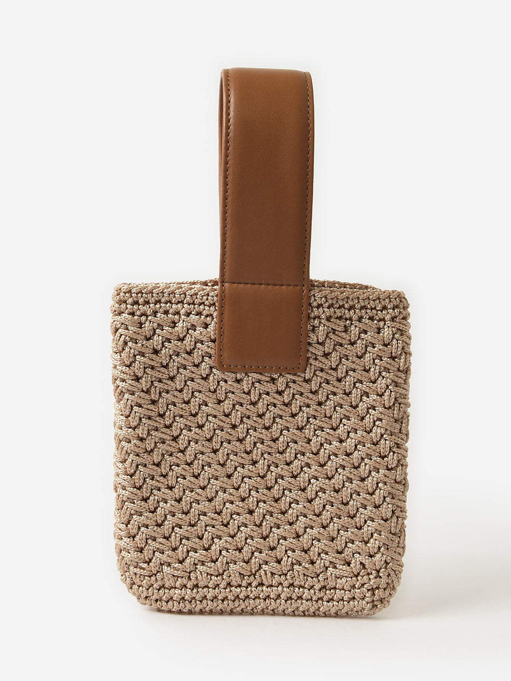 Binge Knitting Amaya Mini Square Tote - Saint Bernard