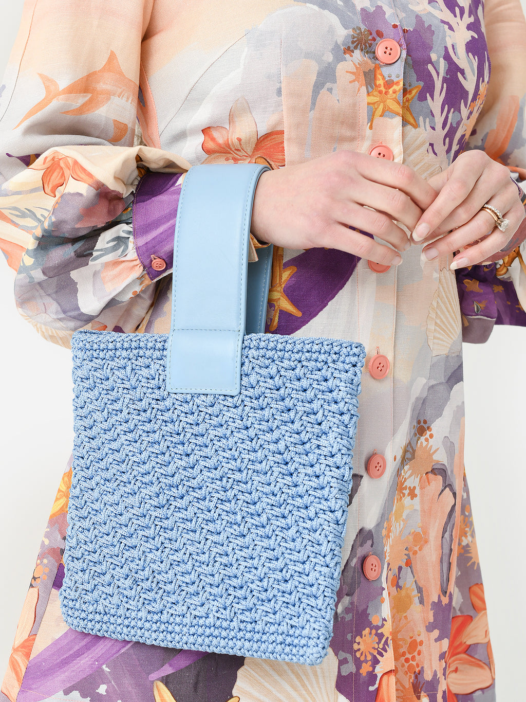 Binge Knitting Amaya Square Tote - Saint Bernard