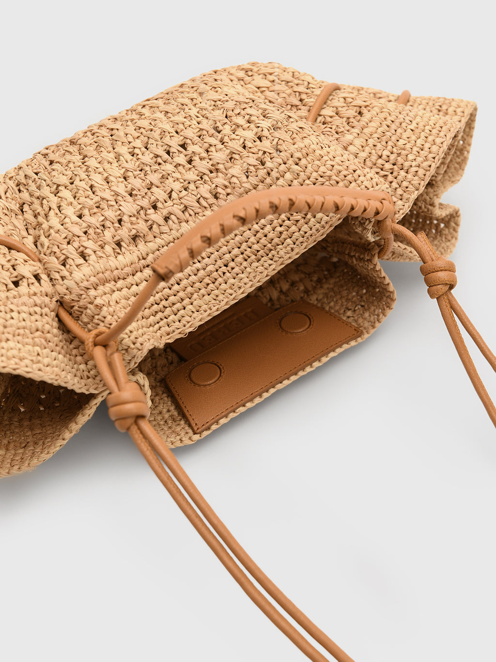 Hereu Arta Mini Crochet Raffia Bag - Saint Bernard