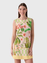 Verandah Women's Shift Mini Dress - Saint Bernard