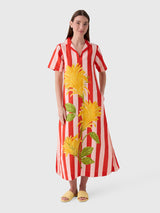 Verandah Women's Jacobina & Stripes Shirt Dress - Saint Bernard