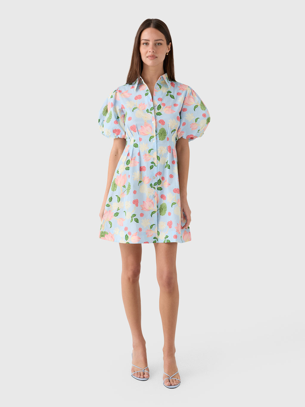 Verandah Women's Hand-Pleated Mini Dress - Saint Bernard