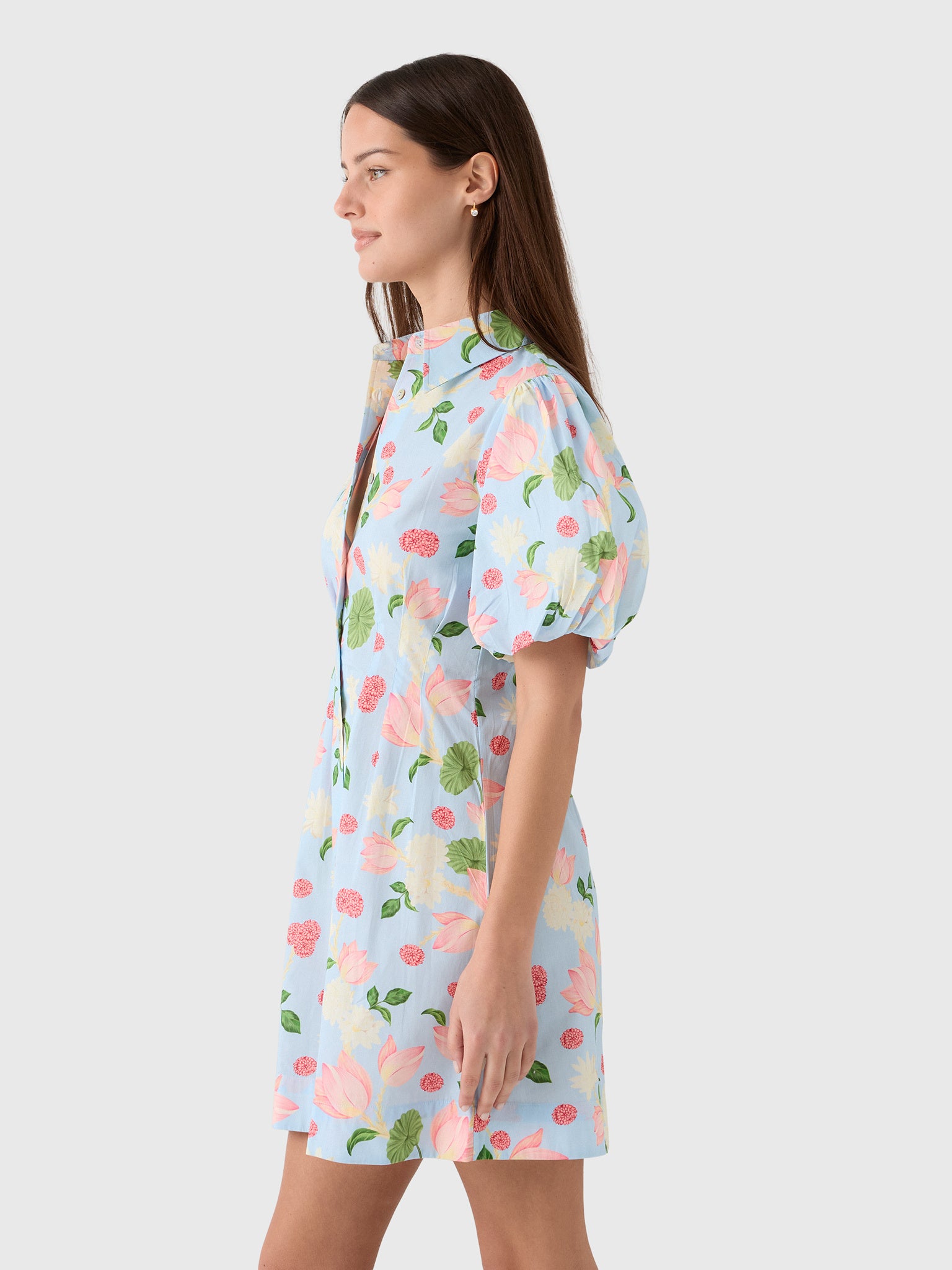 Verandah Women's Hand-Pleated Mini Dress - Saint Bernard