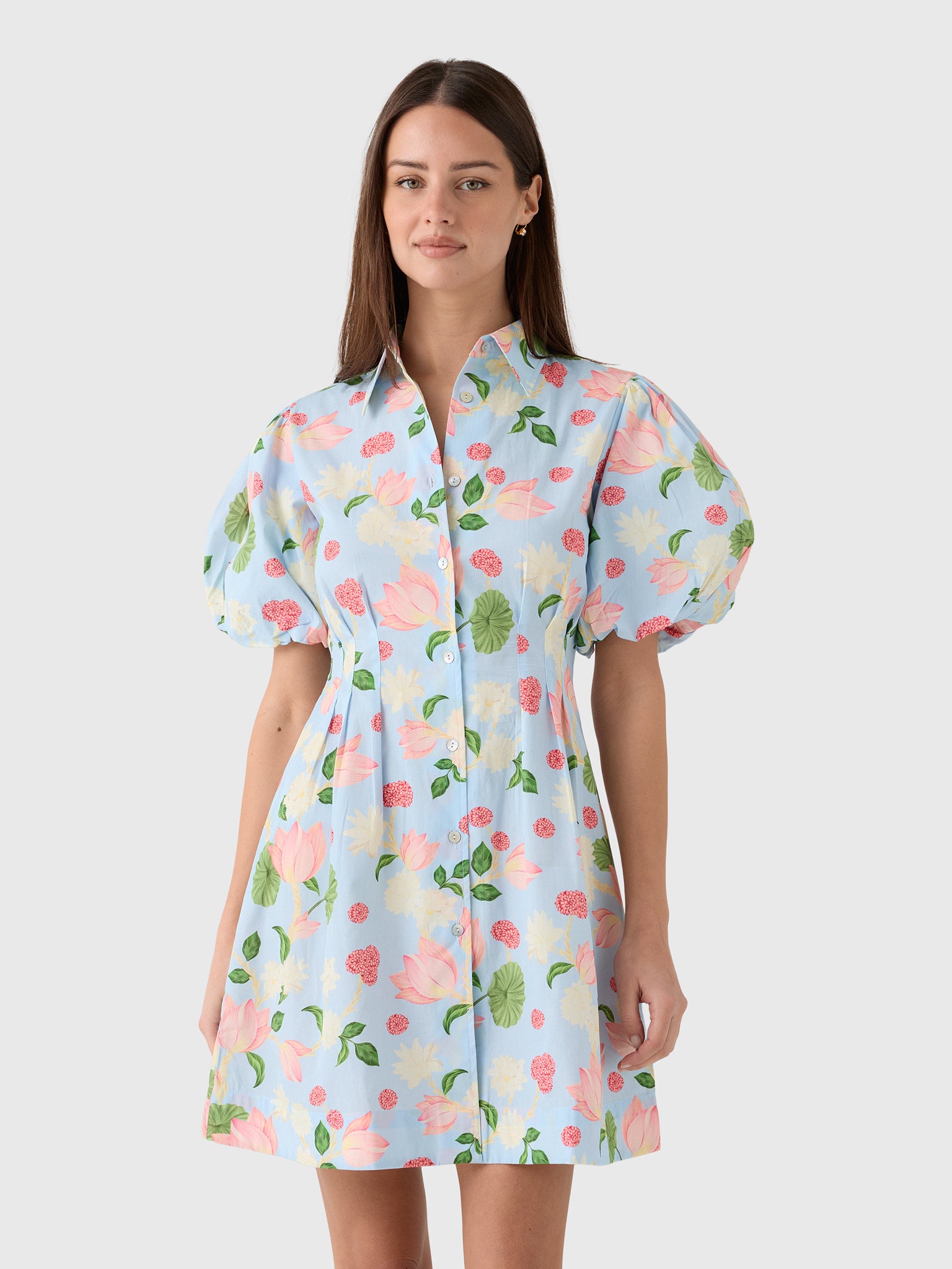 Verandah Women's Hand-Pleated Mini Dress - Saint Bernard