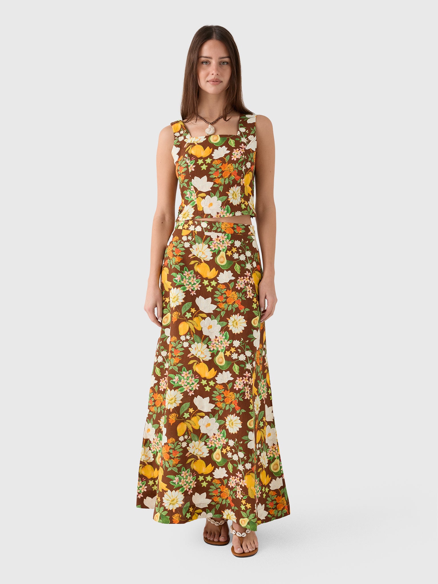 Verandah Women's Floral Maxi Skirt - Saint Bernard