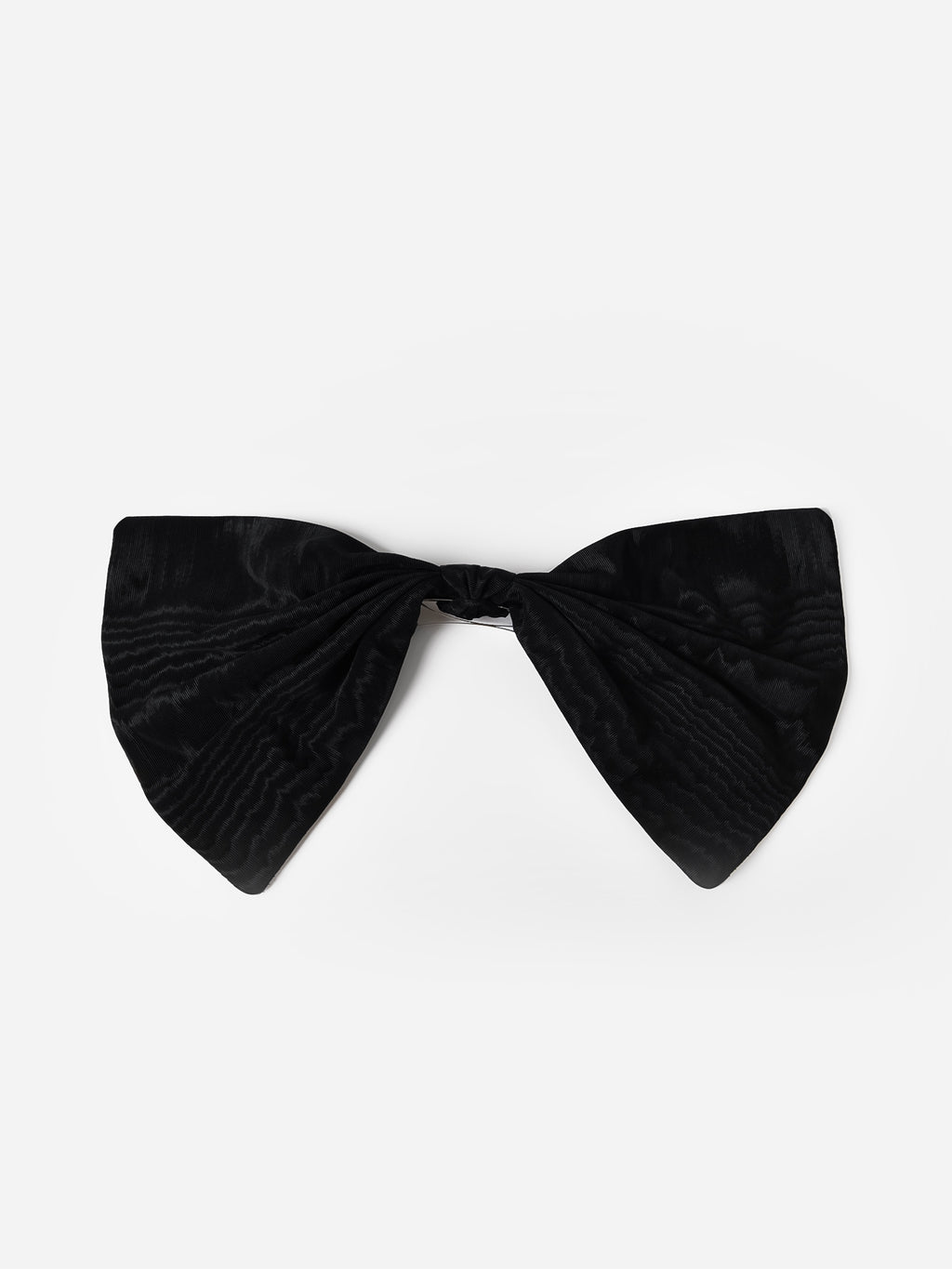 Loeffler Randall Andreas Moiré Pleated Bow Clip - Saint Bernard