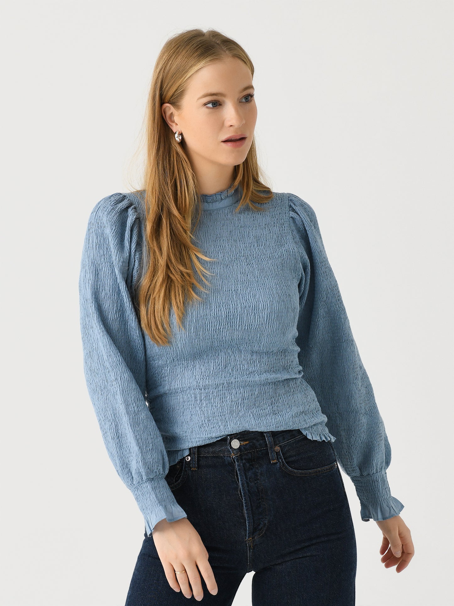 Antik Batik Women's Angelie Smocked Blouse - Saint Bernard