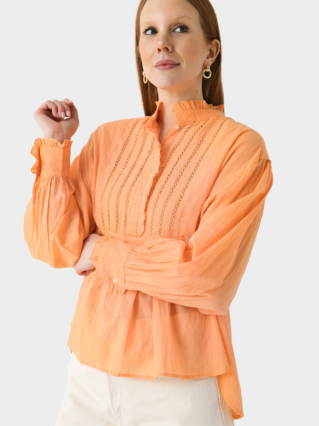 Antik Batik Women's Anna Victorian Blouse - Saint Bernard