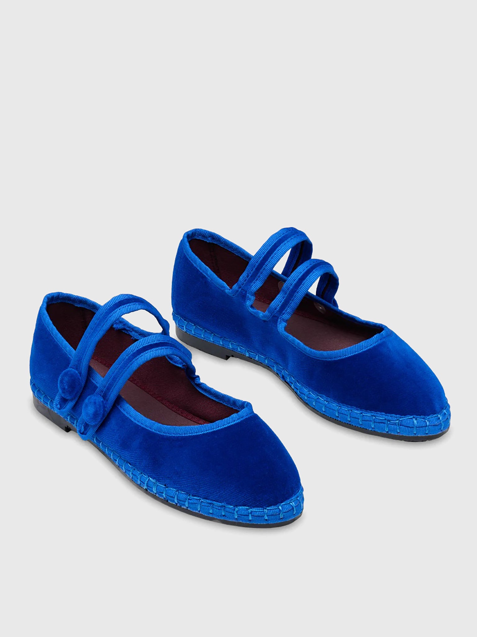 Flabelus Women's Antoine Blue Flat - Saint Bernard