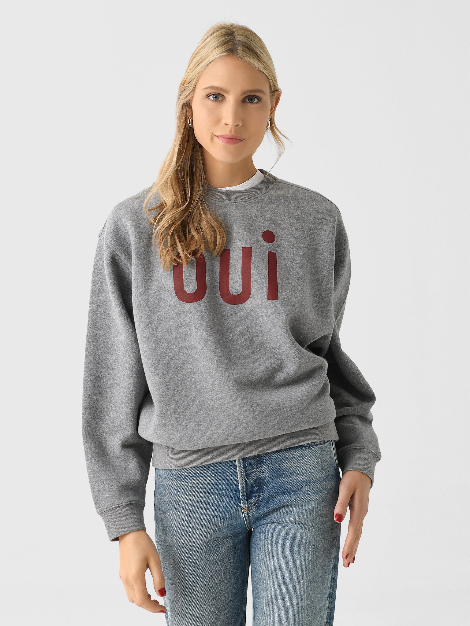 Clare V. Women's Oversized Sweatshirt - Saint Bernard