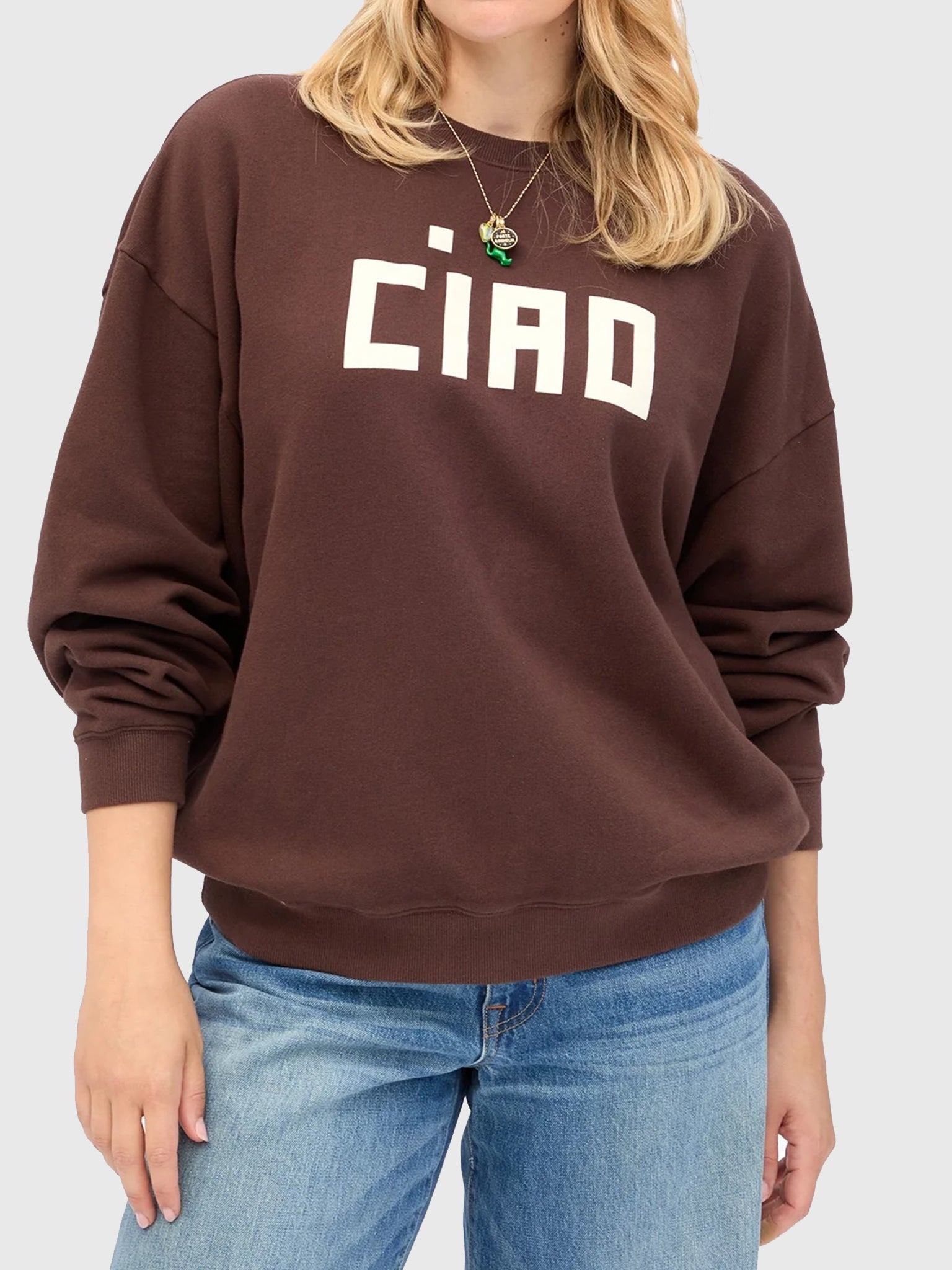 Clare V. Women's Oversized Sweatshirt - Saint Bernard