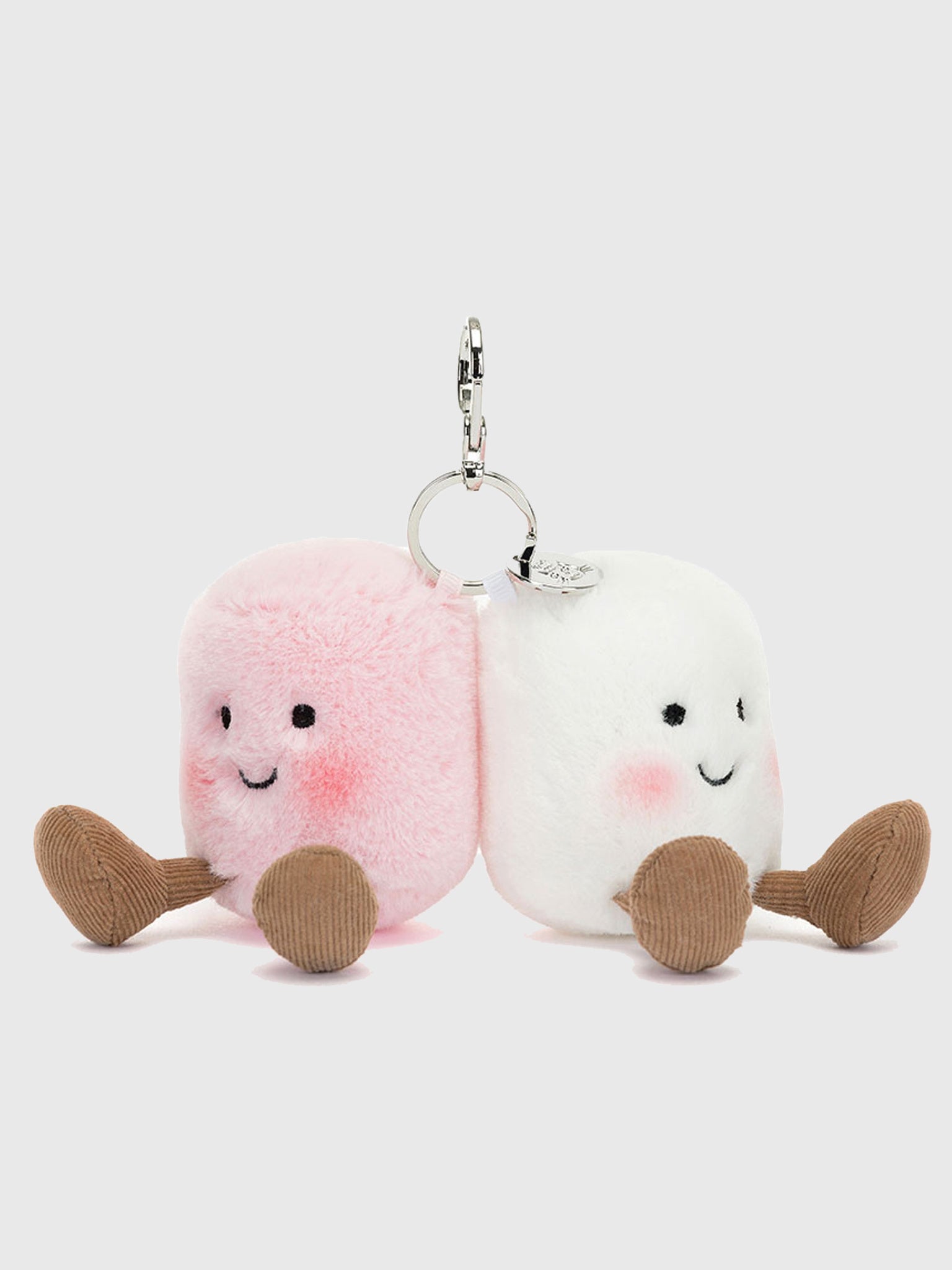 Jellycat Amuseables Pair of Marshmallows Bag Charm - Saint Bernard