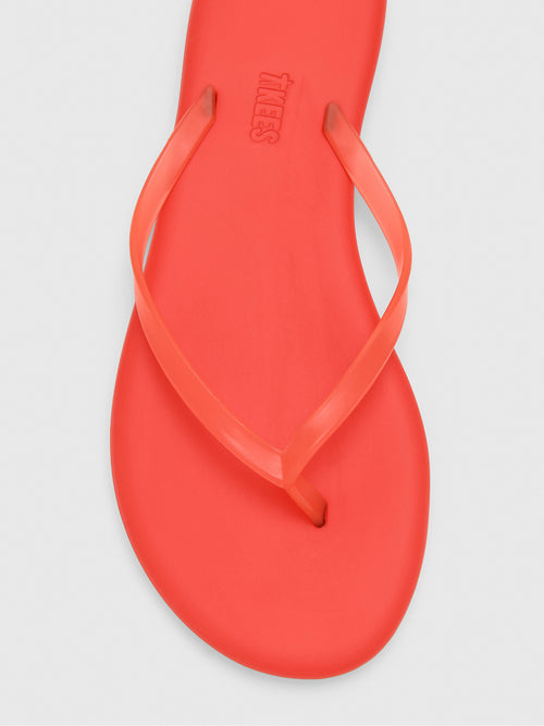 Tkees Women's Aqua Lily Flip Flop