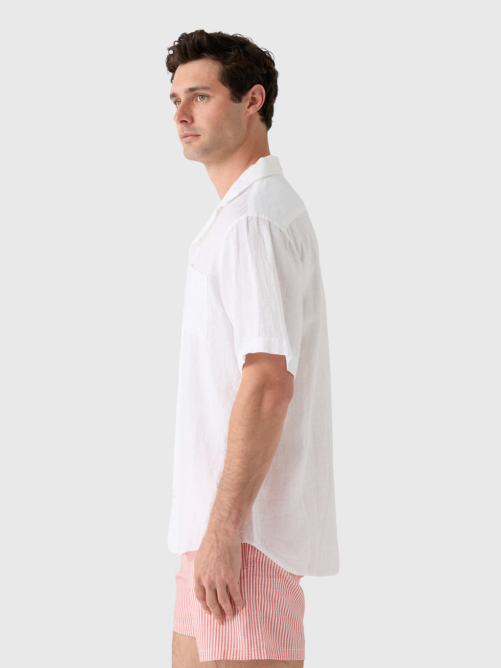 Love Brand & Co Men's Arawak Linen Shirt - Saint Bernard