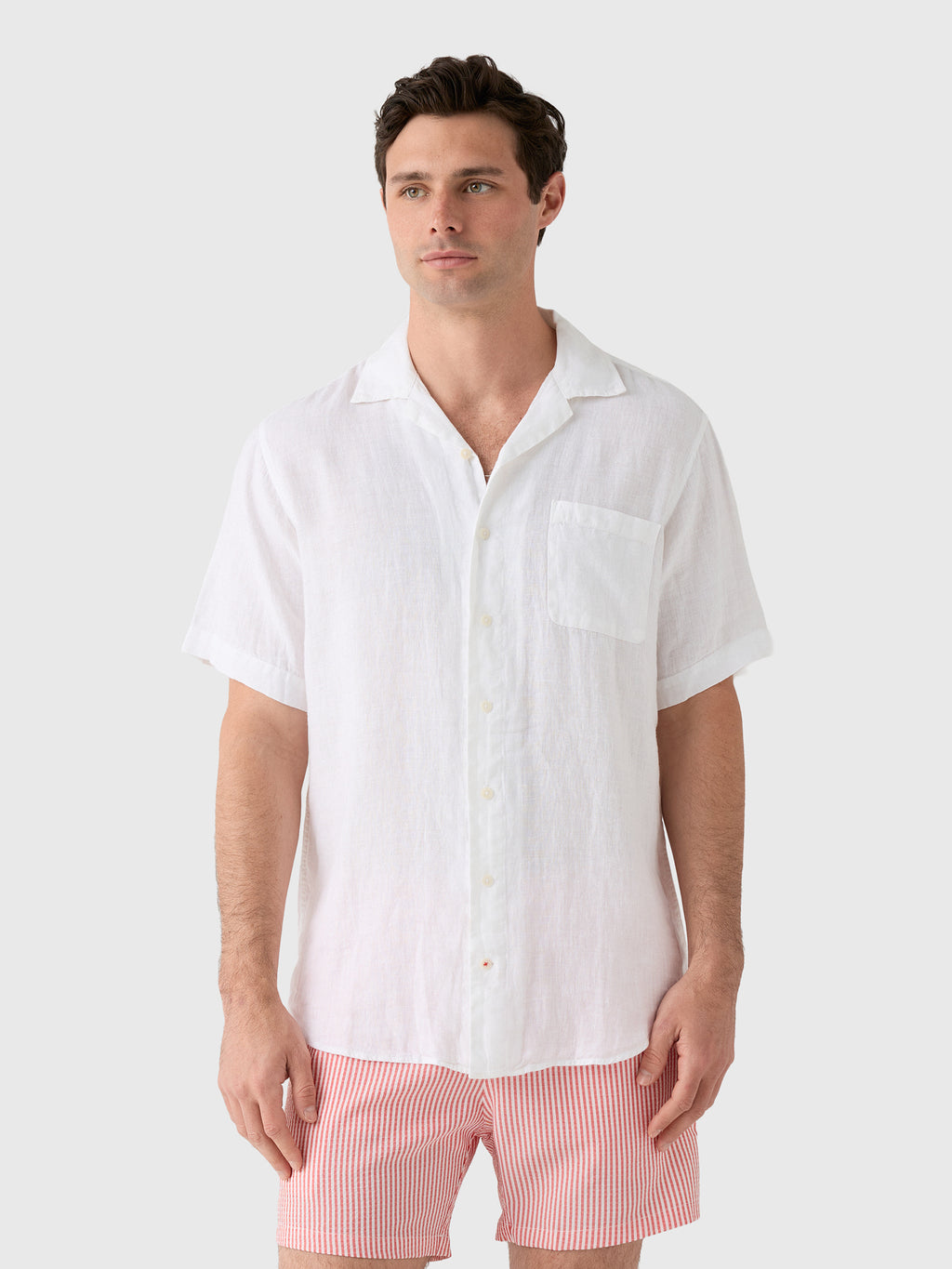 Love Brand & Co Men's Arawak Linen Shirt - Saint Bernard