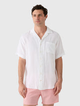 Love Brand & Co Men's Arawak Linen Shirt - Saint Bernard