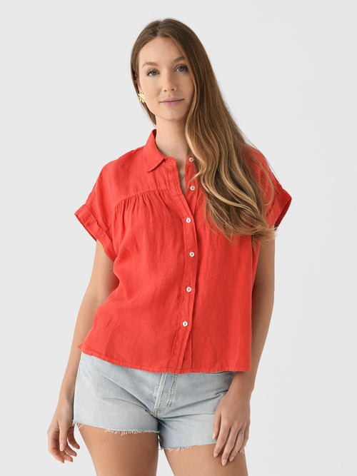Velvet Women's Aria Linen Top