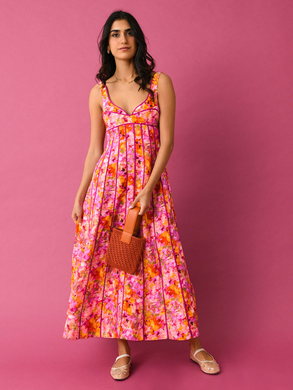 knee length dresses for ladies Acler Women's Hansley Midi Dress – Saint Bernard