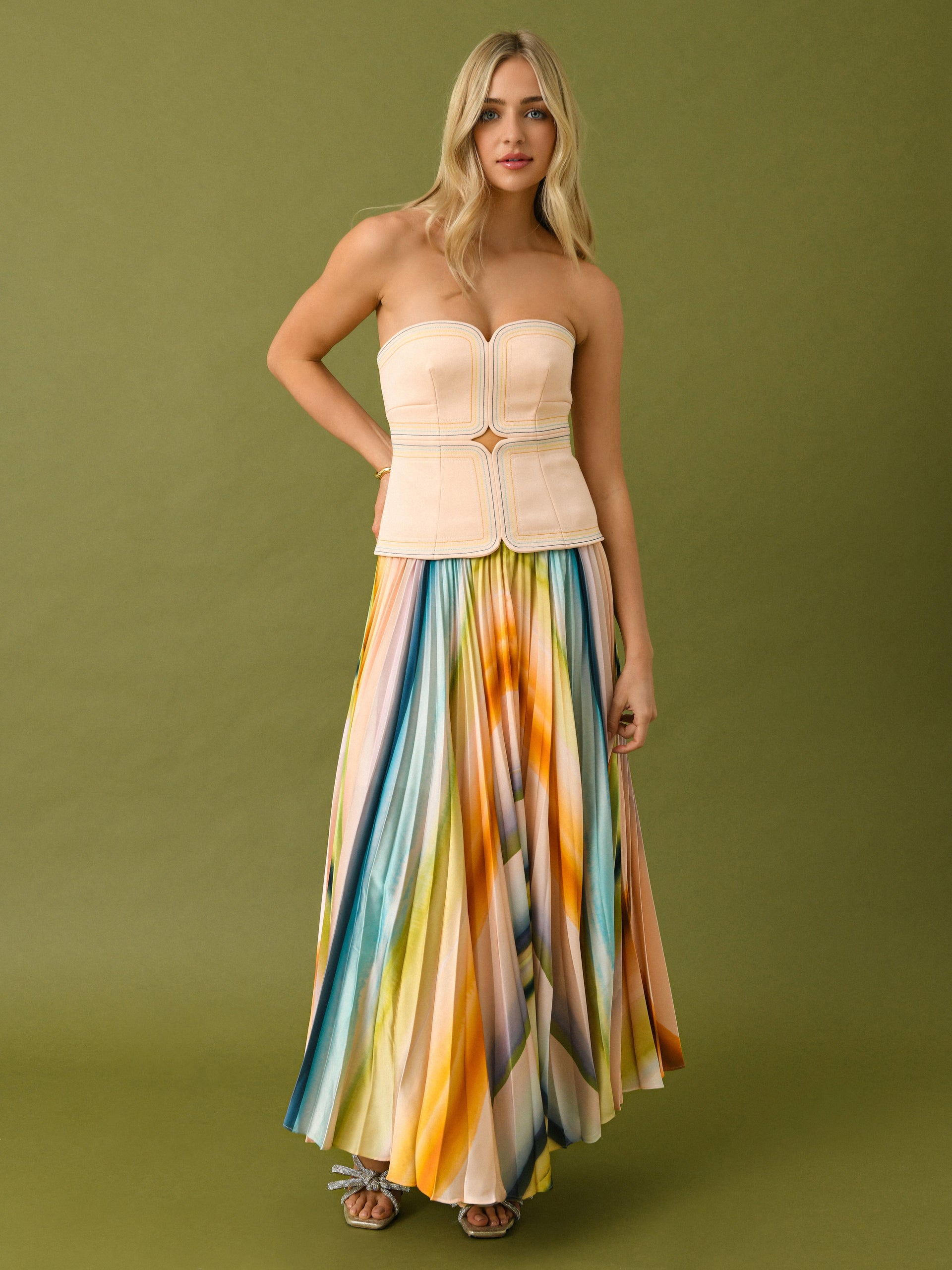 knee length dresses for ladies Acler Women's Avonlea Midi Dress