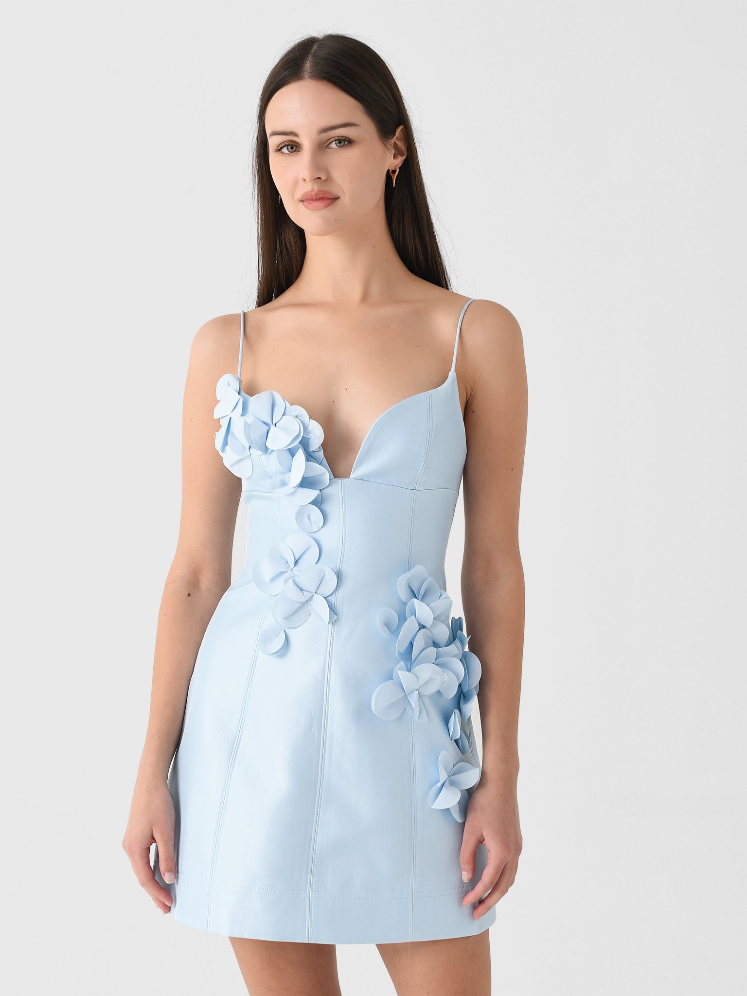 acler bilston mini dress Women's Saint Bernard Introducing the Bilston Mini Dress in baby blue BILSTON MINI DRESS