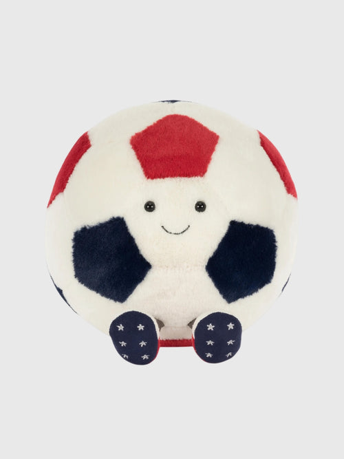 Jellycat Amuseables Sports USA Soccer Ball Plush