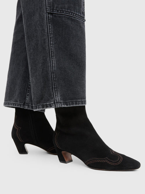 Loeffler Randall Women's Aspen Suede Ankle Boot - Saint Bernard