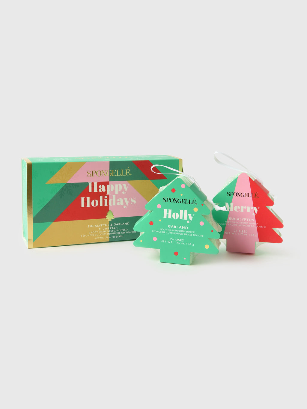 Spongelle Happy Holidays Holiday Tree Gift Set - Saint Bernard
