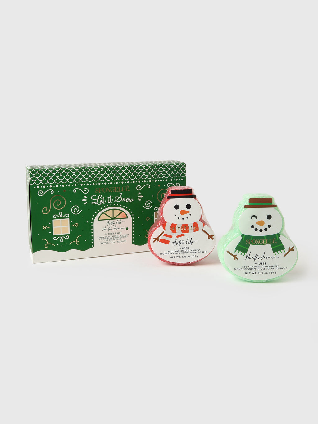 Spongelle Let It Snow Holiday Snowman Gift Set - Saint Bernard