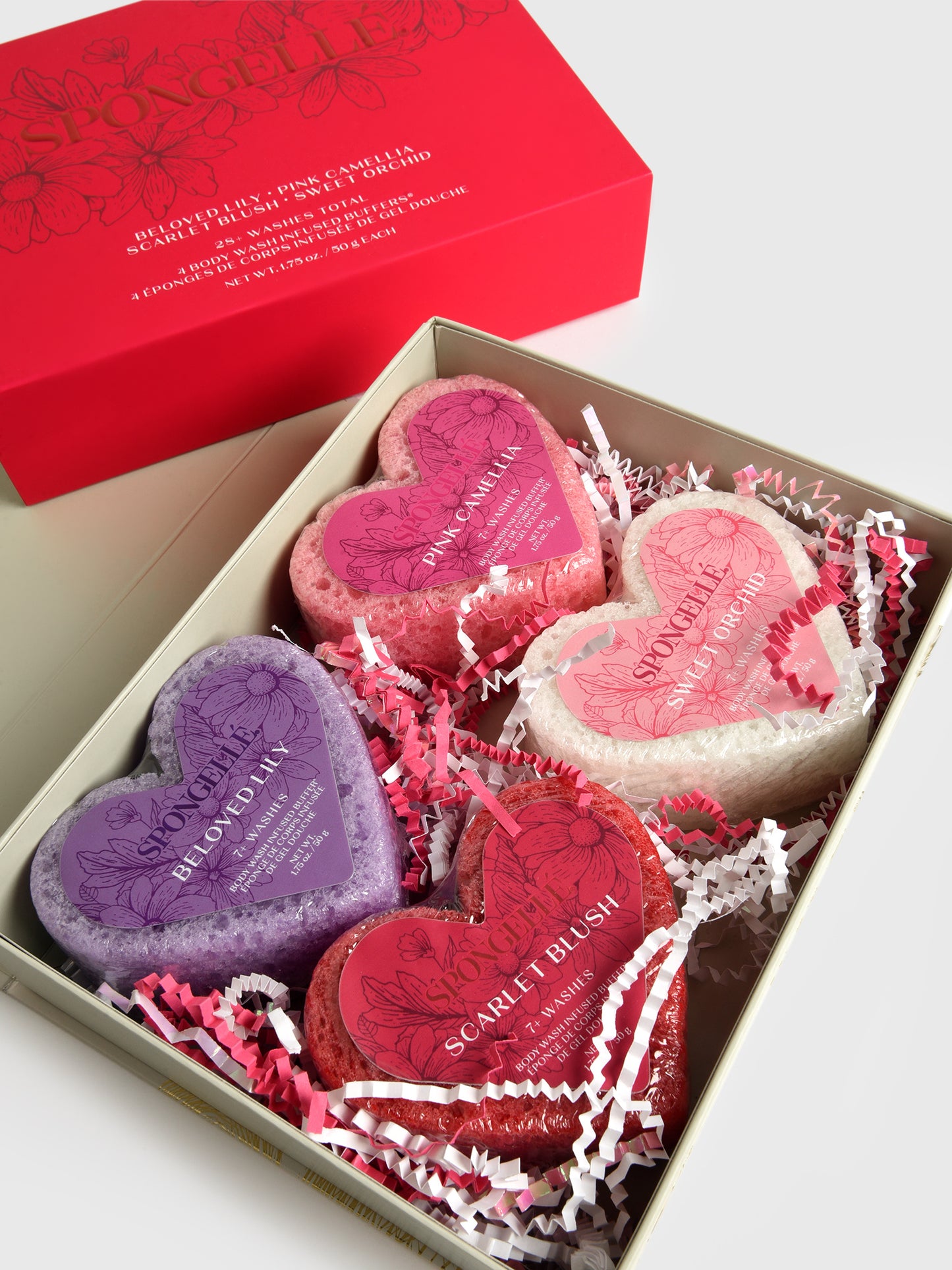 Spongelle Valentine's Day Heart Buffer Gift Set - Saint Bernard
