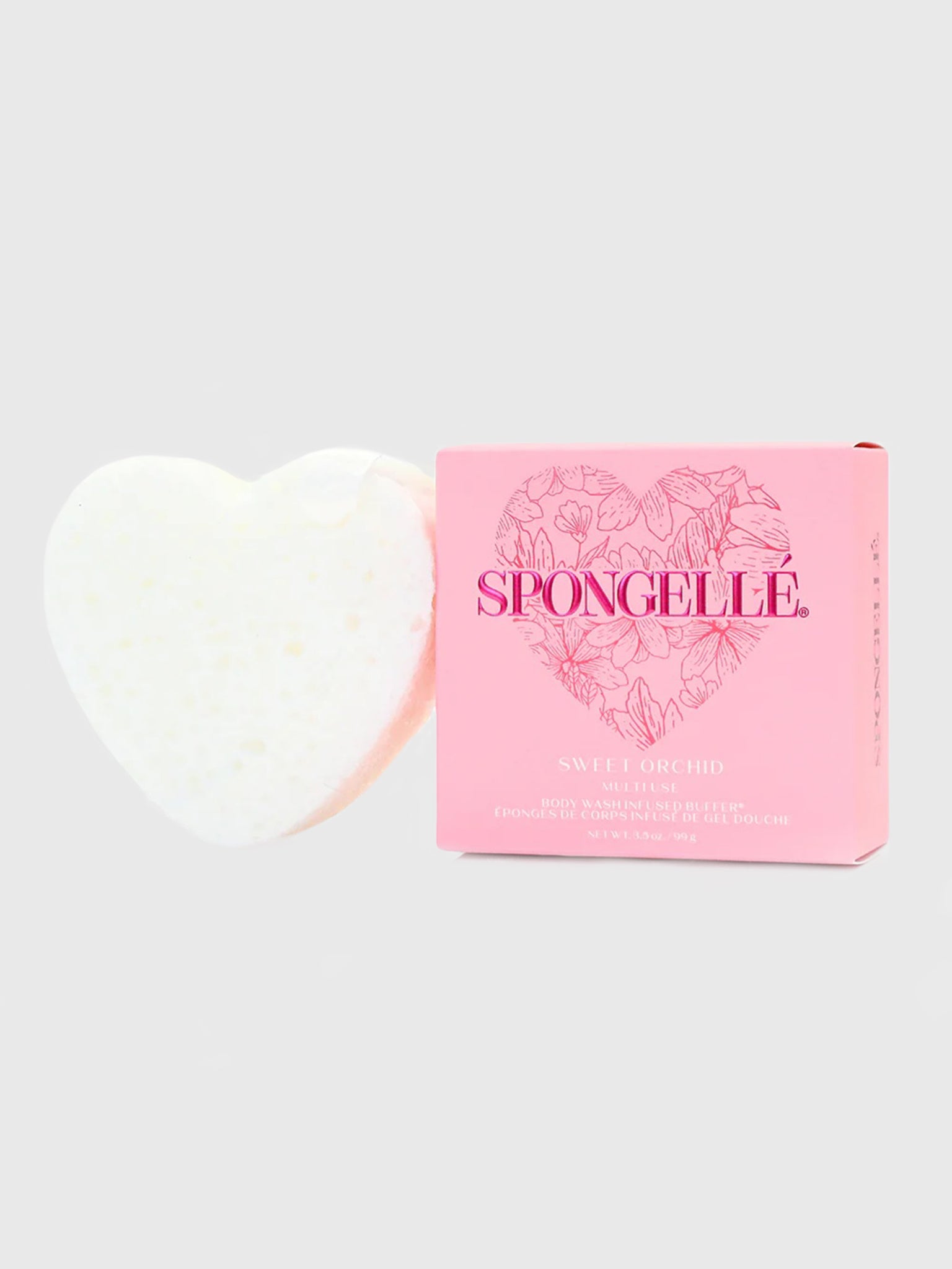 Spongelle Sweet Orchid Heart Buffer - Saint Bernard