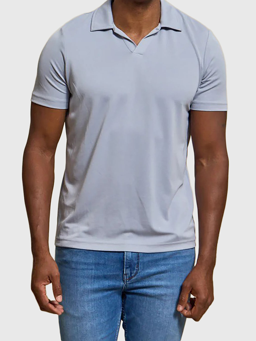 RYE51 Men's The Aston Piqué Double Knit Polo - Saint Bernard