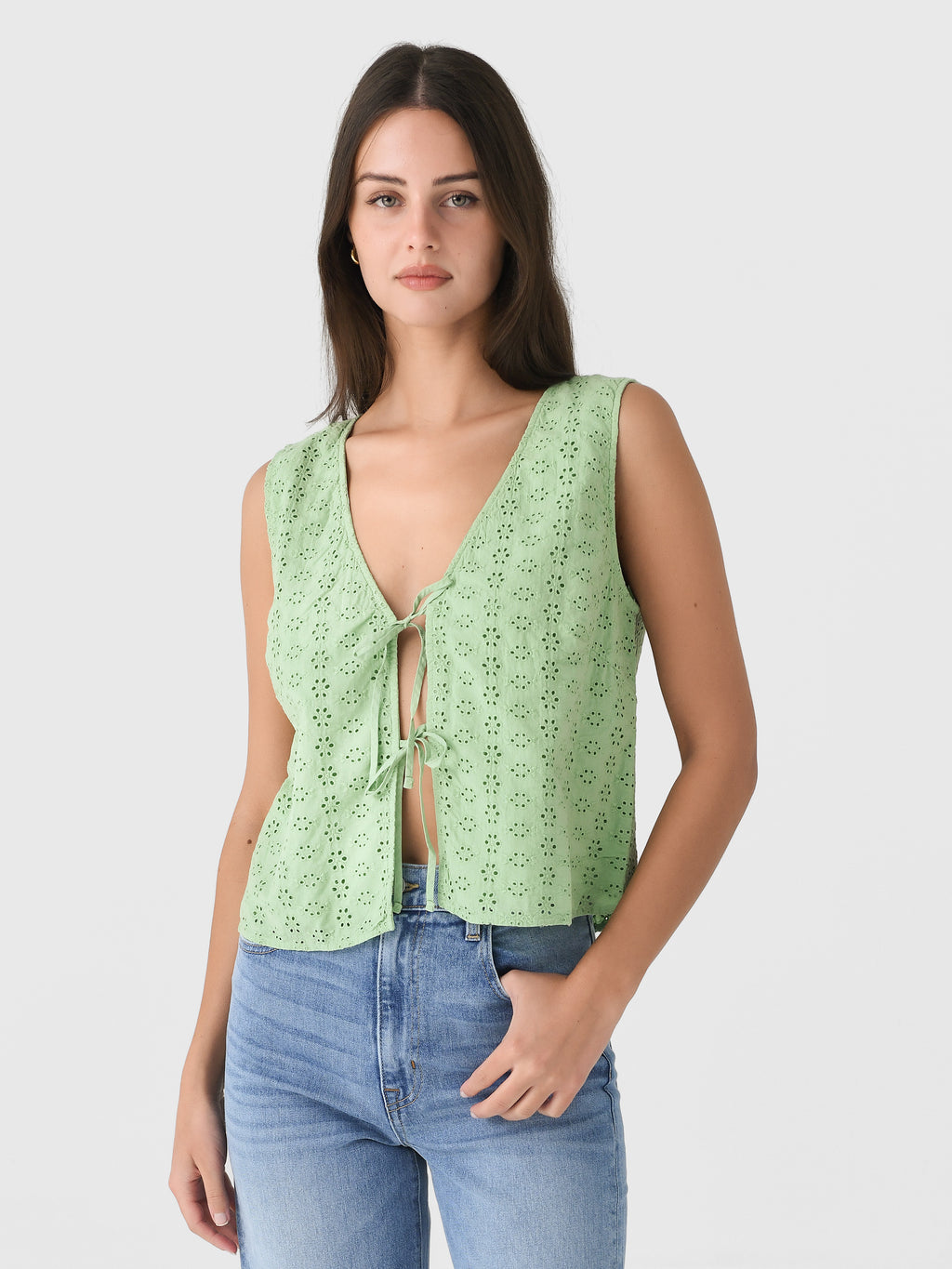 Velvet Women's Ava Eyelet Top - Saint Bernard